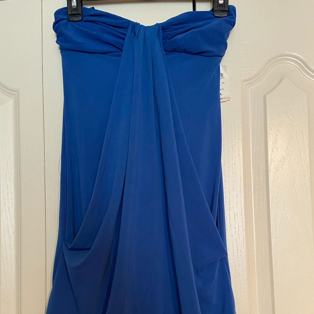 Blue short dress